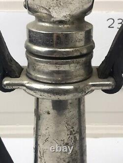 Antique AMERICAN LAFRANCE 2 1/2 in. Playpipe fire nozzle &. Shut off valve Withtip