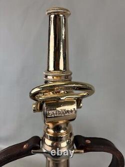 Antique AMERICAN LAFRANCE 2 1/2 in. Playpipe fire nozzle &. Shut off valve Withtip