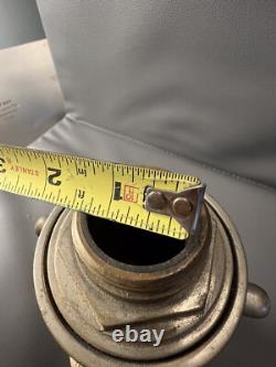 Antique A. Anderson Mfg. Co. Nickel Plated Fire Shut Off Valve For Fire Nozzle