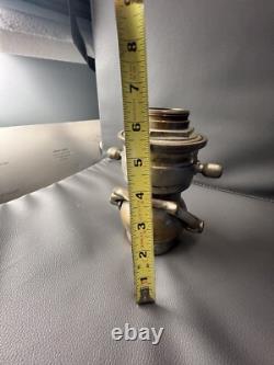 Antique A. Anderson Mfg. Co. Nickel Plated Fire Shut Off Valve For Fire Nozzle