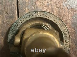 Antique AdvertisingPresentation Fire Nozzle Ashtray Philadelphia Fire Department