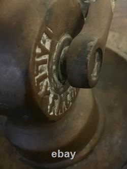Antique AdvertisingPresentation Fire Nozzle Ashtray Philadelphia Fire Department