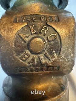 Antique Akron Brass Fire Hose Nozzle