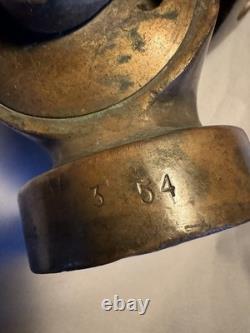 Antique Akron Brass Fire Hose Nozzle