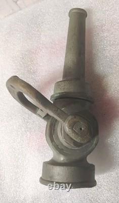 Antique Akron Brass Fire Hose Nozzle (#335A) American Brass Manufacturing Co