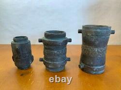 Antique Akron Brass Mfg Co Fire Hose Couplings