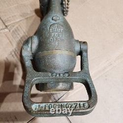 Antique Akron Solid Brass Fire Nozzle