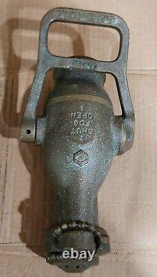 Antique Akron Solid Brass Fire Nozzle