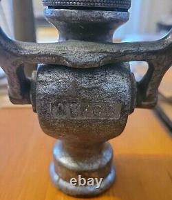 Antique Alfco Brass Fire Hose Nozzle 8.75 Vintage