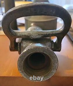 Antique Alfco Brass Fire Hose Nozzle 8.75 Vintage