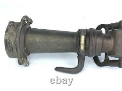 Antique American LaFrance 18 Solid Brass Fire Hose Nozzle Early 1900's