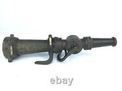Antique American LaFrance 18 Solid Brass Fire Hose Nozzle Early 1900's