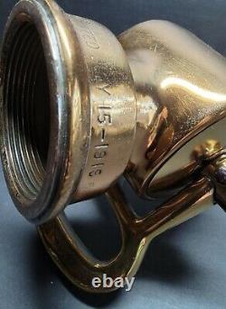 Antique American LaFrance Fire Engine Co Inc Hose Nozzle Patented July 15-1919