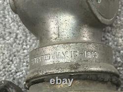 Antique American LaFrance Fire Hose Nozzle Pat. 1919