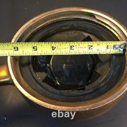 Antique BRASS 6 In. BI LATERIAL FIRE HOSE CO. CHICAGO ILL. Intake Cap With 21/2 In