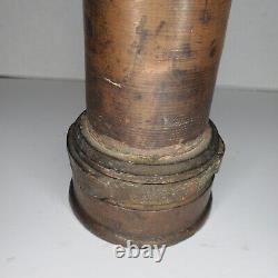 Antique Boston Coupling Co. Firefighter Fire Hose Nozzle 30 in Solid Brass