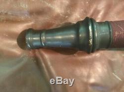 Antique Brass 30 Long Fire Fighting Hose Nozzle Tip Firefighter Tool Eureka