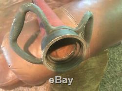 Antique Brass 30 Long Fire Fighting Hose Nozzle Tip Firefighter Tool Eureka