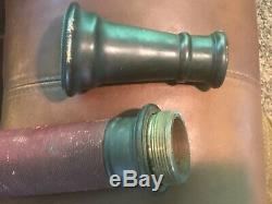 Antique Brass 30 Long Fire Fighting Hose Nozzle Tip Firefighter Tool Eureka