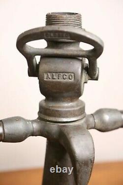 Antique Brass American LaFrance Fire Hose Nozzle With Handles Fire Truck VINTAGE