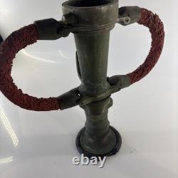Antique Brass American LaFrance Firefighting Fire Nozzle