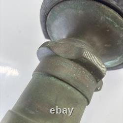 Antique Brass American LaFrance Firefighting Fire Nozzle