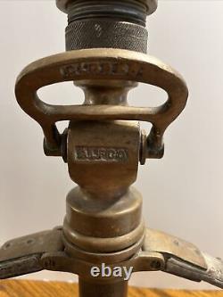 Antique Brass American LaFrance Foamite Core Alfco Firefighting Fire Nozzle