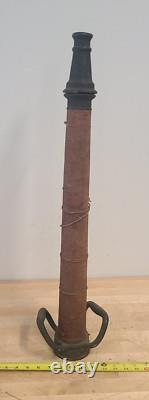 Antique Brass/Copper 31 inch Fire Hose Nozzle Two Handles