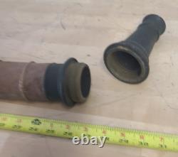 Antique Brass/Copper 31 inch Fire Hose Nozzle Two Handles