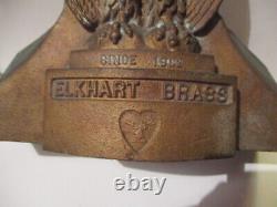 Antique Brass Eagle Fire Truck Hose Guide, Elkhart, Indiana