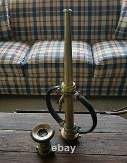Antique Brass Elkhart Fire Nozzle Set