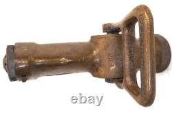 Antique Brass FOG NOZZLE INTERNATIONAL INC. Fire Hose Nozzle 8¾ pounds