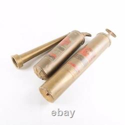 Antique Brass Fire Extinguishers and Hose Nozzle
