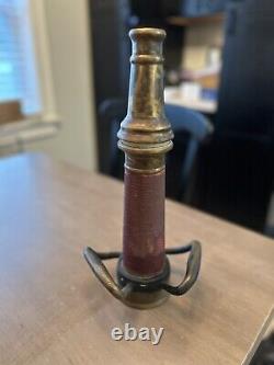 Antique Brass Fire Hose Nozzle