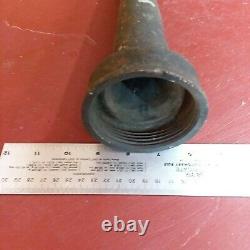 Antique Brass Fire Hose Nozzle 12 2 lbs 8 oz. City of New York