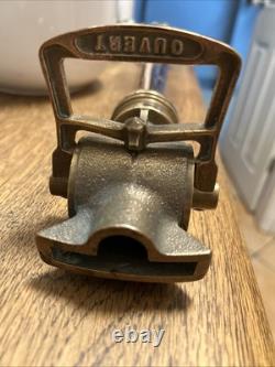 Antique Brass Fire Hose Nozzle 21 Long, French, Brass And Copper Excellent Cond
