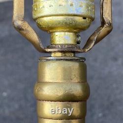 Antique Brass Fire Hose Nozzle Table Lamp James Boyd & Bro. Philadelphia PA