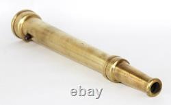 Antique Brass Fire Hose Nozzle Vintage Firefighting Collectible