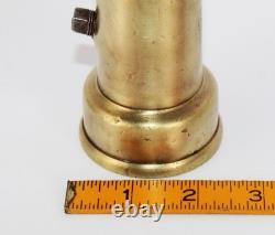Antique Brass Fire Hose Nozzle Vintage Firefighting Collectible