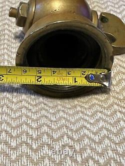 Antique Brass Fire Hose Water Nozzle 11 1/2Firefighting