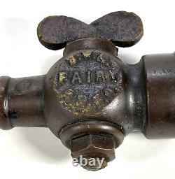 Antique Brass Fire Hose Water Nozzle Fairy 5 1/2 Firefighting