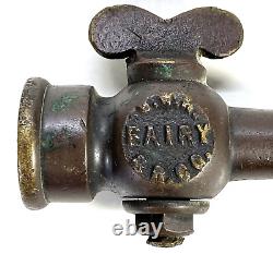 Antique Brass Fire Hose Water Nozzle Fairy 5 1/2 Firefighting