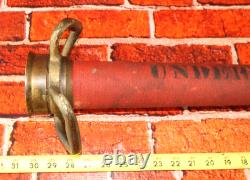Antique Brass Playpipe Underwriter BCCo FM 3/41 Fire Hose Nozzle Firefighter