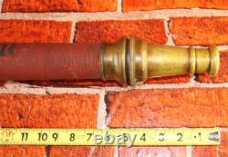 Antique Brass Playpipe Underwriter BCCo FM 3/41 Fire Hose Nozzle Firefighter
