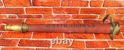 Antique Brass Playpipe Underwriter BCCo FM 3/41 Fire Hose Nozzle Firefighter
