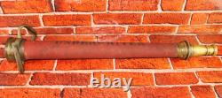 Antique Brass Playpipe Underwriter BCCo FM 3/41 Fire Hose Nozzle Firefighter
