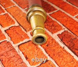 Antique Brass Playpipe Underwriter BCCo FM 3/41 Fire Hose Nozzle Firefighter