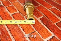 Antique Brass Playpipe Underwriter BCCo FM 3/41 Fire Hose Nozzle Firefighter