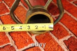 Antique Brass Playpipe Underwriter BCCo FM 3/41 Fire Hose Nozzle Firefighter