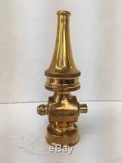Antique Brass W. S. Darley Colt 2 In. Fire Nozzle 12/1917